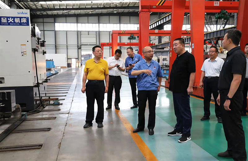浙商銀行蘭州分行副行長李權林一行來星火公司調研 浙商銀行蘭州分行副行長李權林一行來星火公司調研