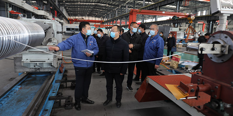 天水市委常委、常務副市長賈義翔來星火公司調研