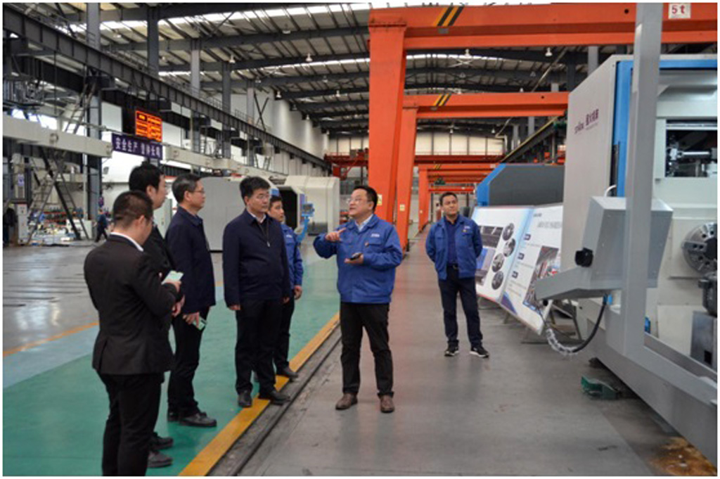 通號創新投資集團江系貴一行到星火機床公司調研 通號創新投資集團江系貴一行到星火機床公司調研