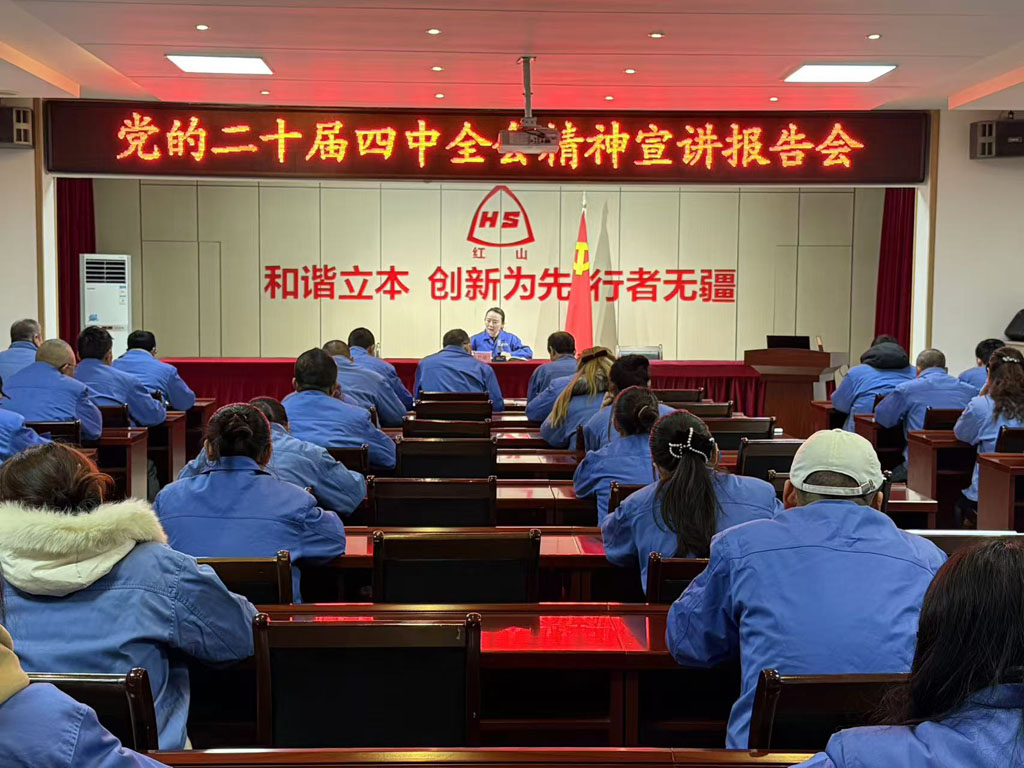 星火數控紅山黨支部舉行深入學習二十屆四中全會精神報告會
